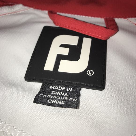 Footjoy Mens Large QuarterZip Pullover Windbreaker Golf Jacket - Picture 3 of 6